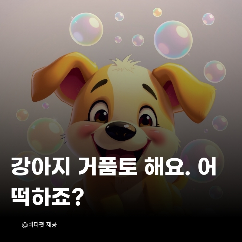 강아지-거품토