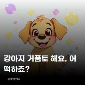 강아지-거품토