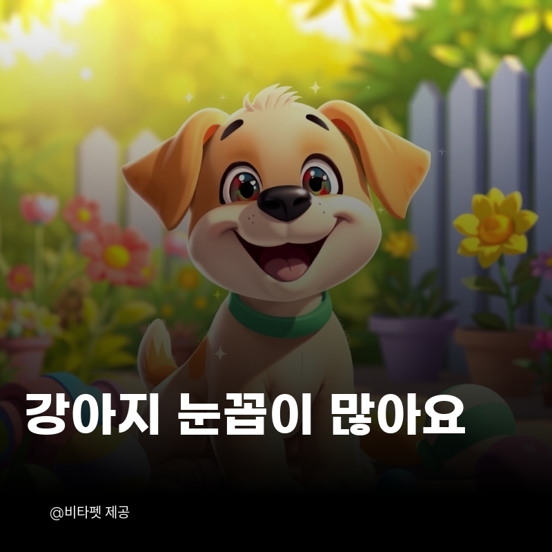 강아지-눈꼽