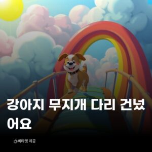 강아지-무지개다리