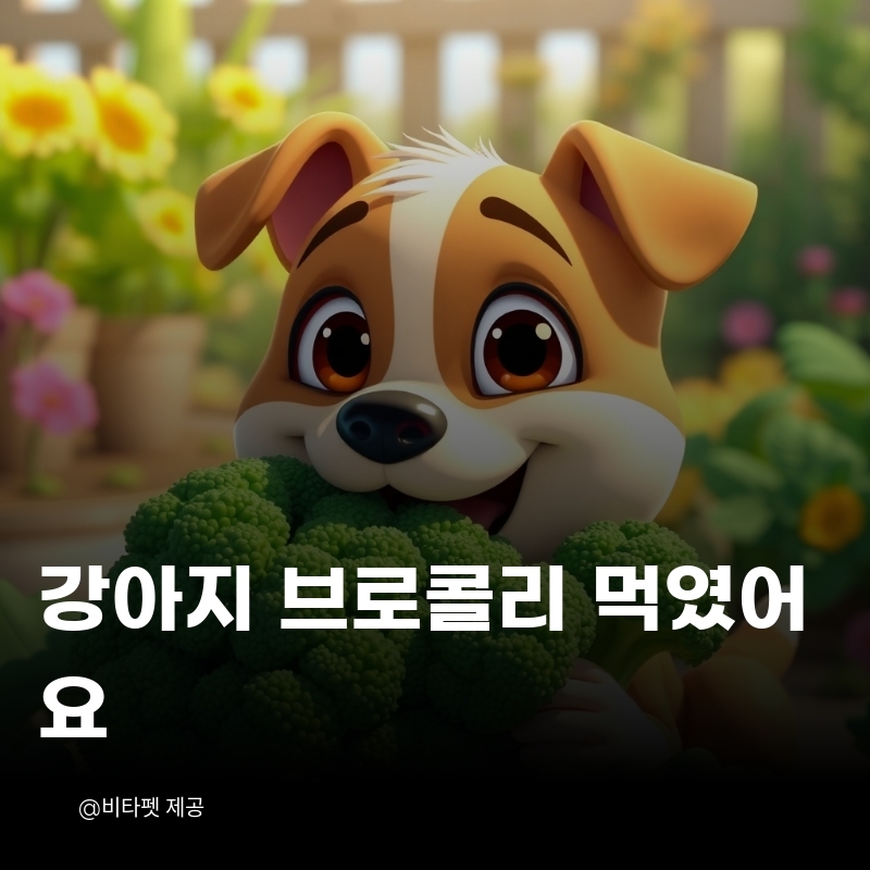 강아지-브로콜리