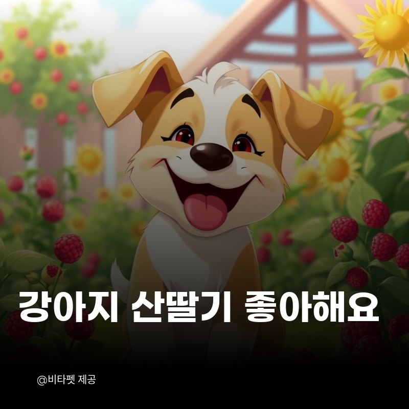 강아지-산딸기