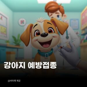 강아지-예방접종