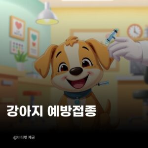 강아지-예방접종