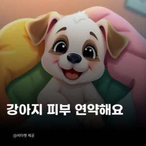 강아지-피부-약해요