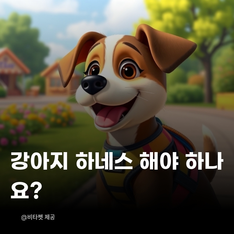 강아지-하네스