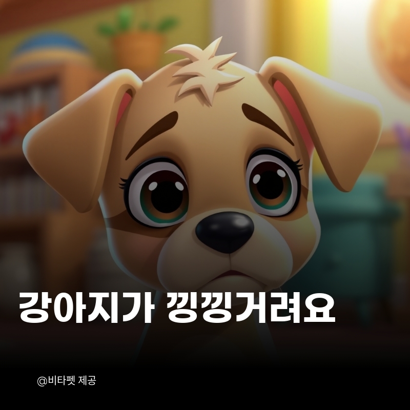 강아지-낑낑