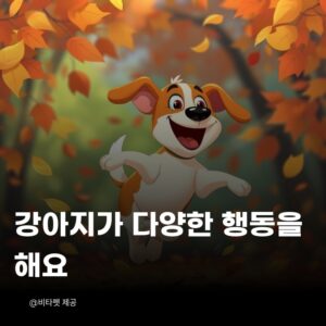 강아지-다양한-행동