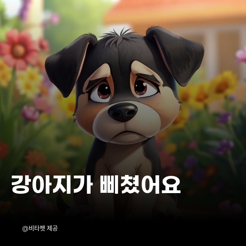 강아지-삐쳤어요