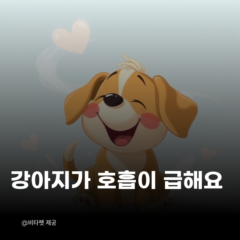 강아지-과호흡