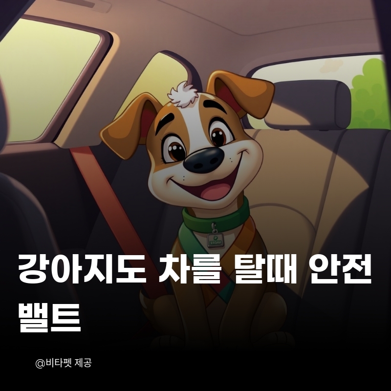 감아지-자동차-탈때-안전밸트