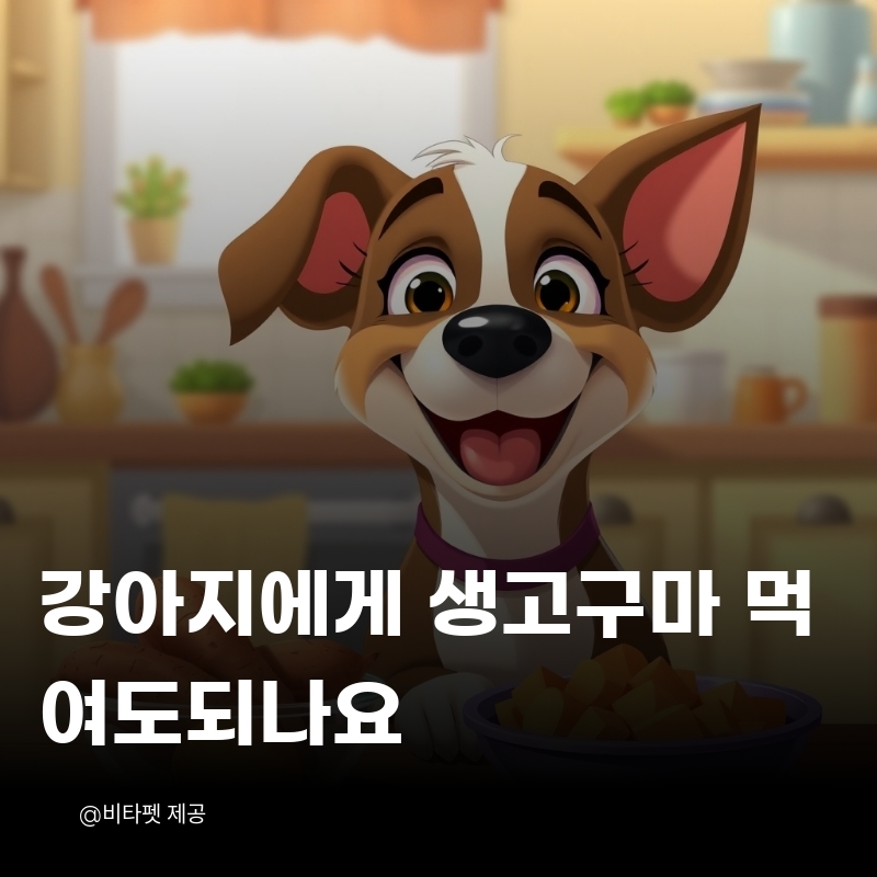 강아지-생고구마